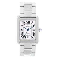 Cartier Men's Extra Large Tank Solo Stainless Steel Watch W5200028