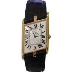 Cartier Hommes Grand Réservoir Asymétrique Edition Limitée Or Jaune 18 Carats