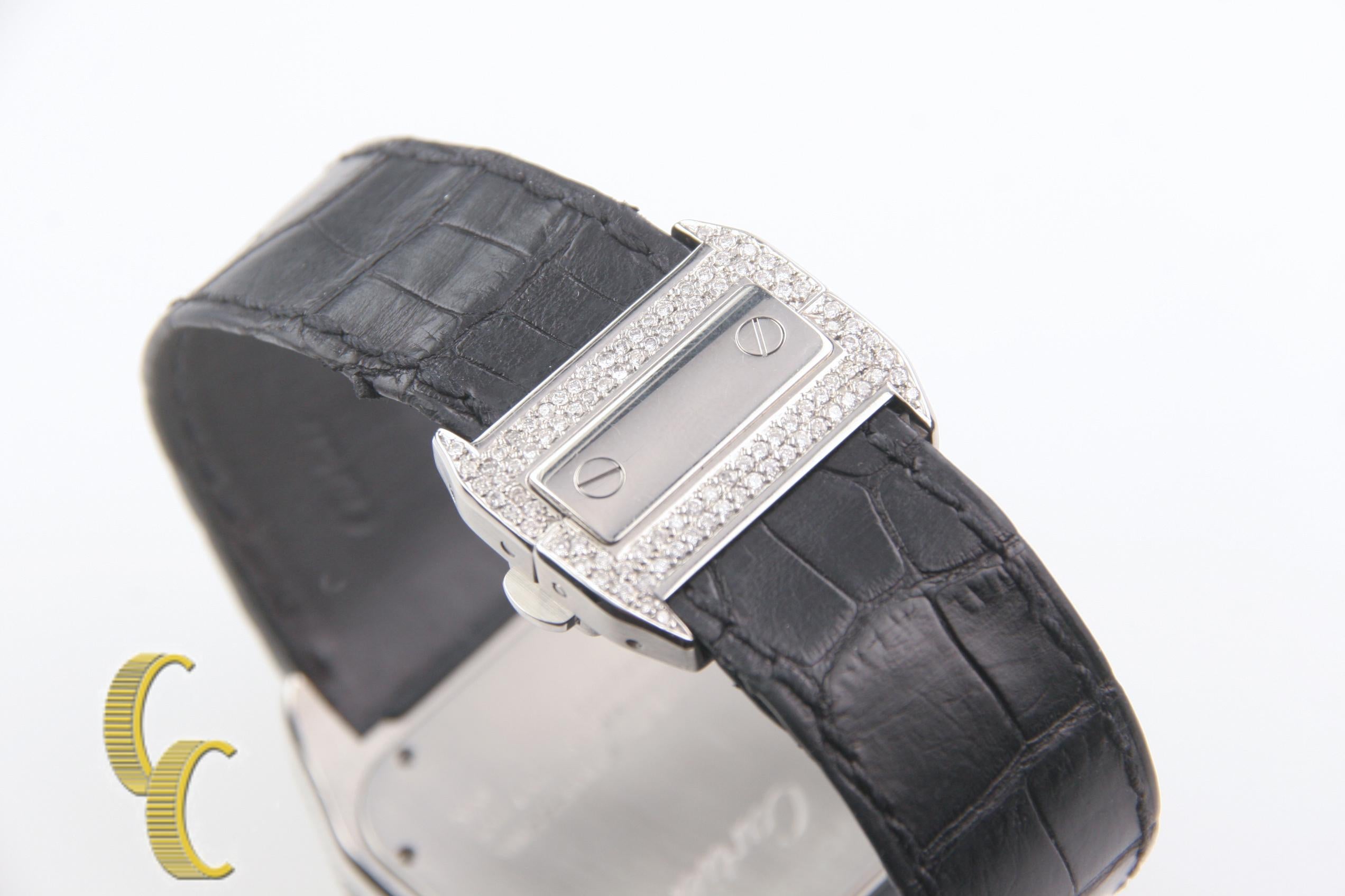 cartier santos 100 xl diamond