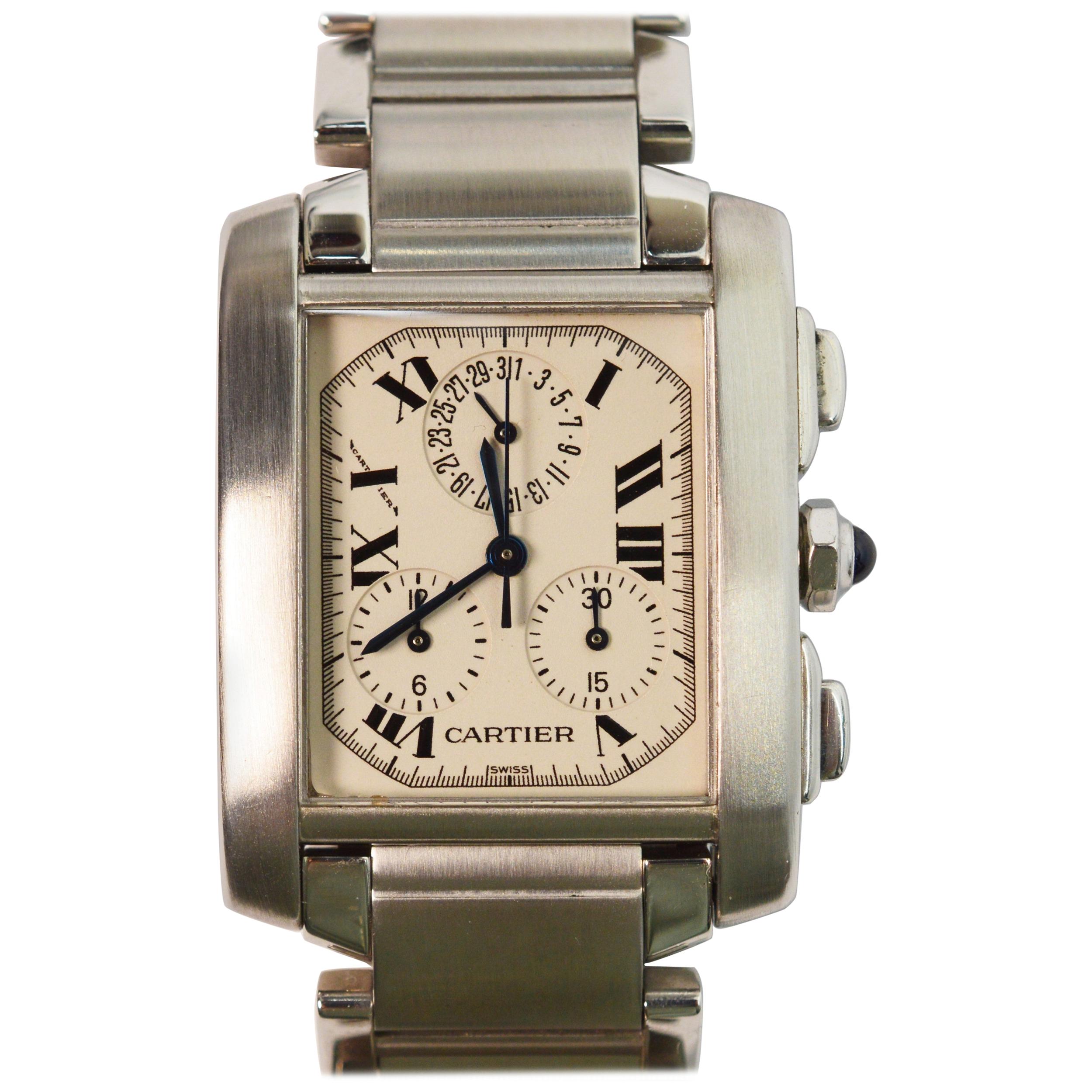 cartier french tank chronograph