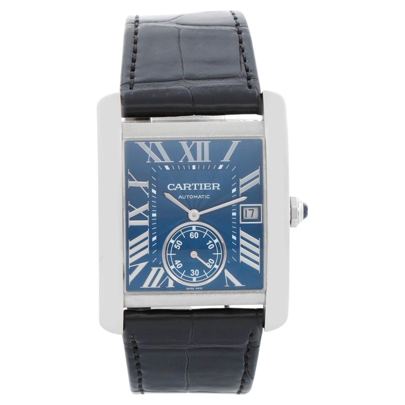 Reloj Cartier Tank MC para hombre, de acero inoxidable, WSTA0010 3589