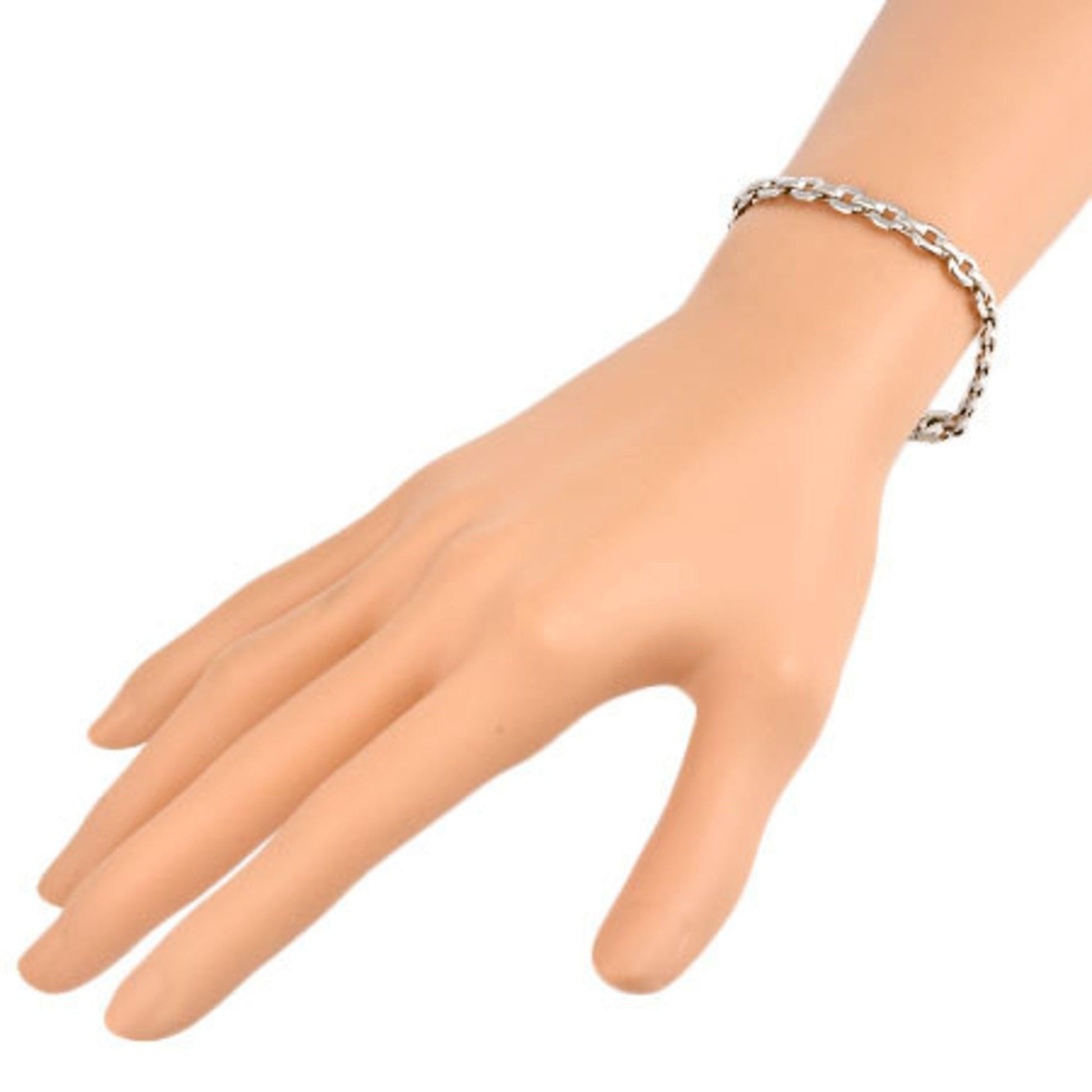 Cartier Meplat Bracelet in 18K White Gold For Sale at 1stDibs