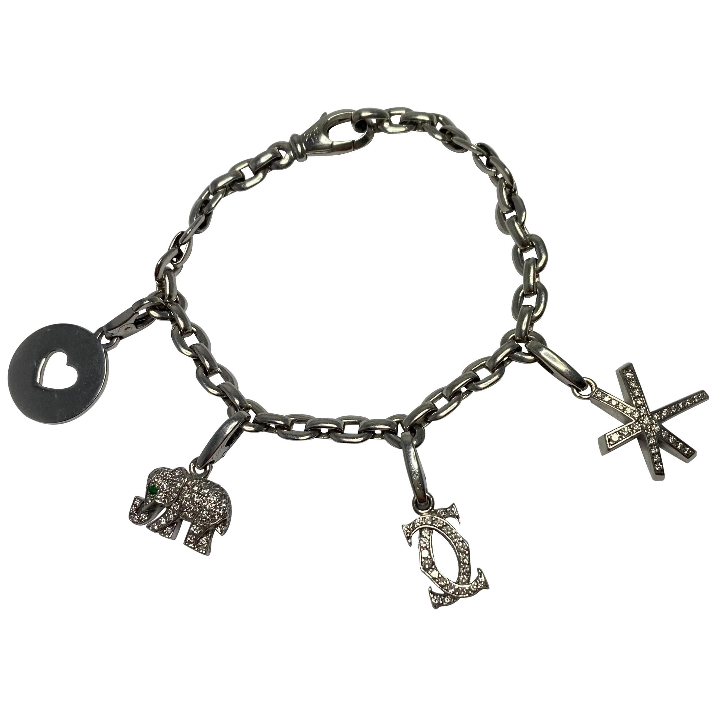 Pandora Silver Bracelet with 5 Charms