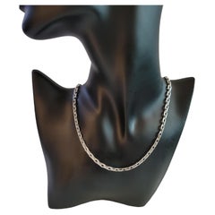 Cartier Meplat Damen-Halskette aus 18 Karat Weißgold  Länge 16,5'' Lange Länge
