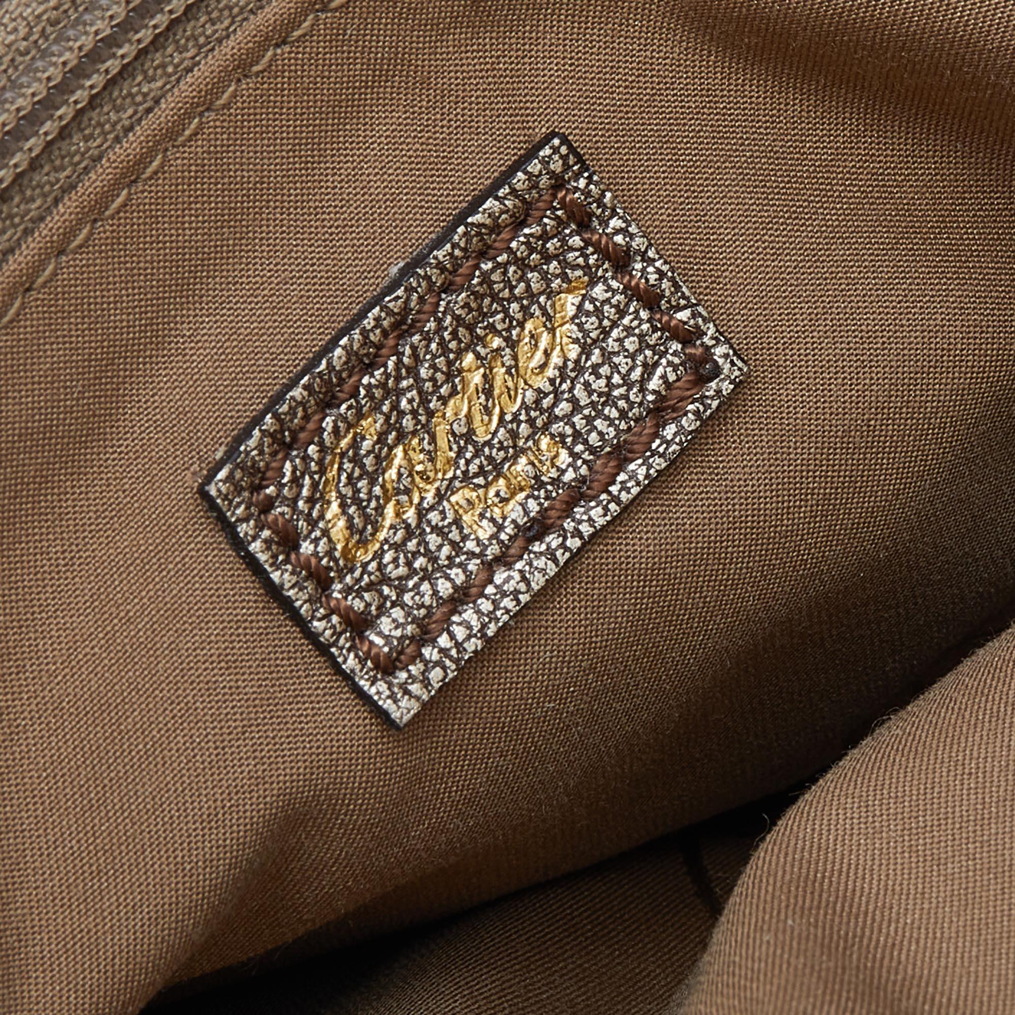 Cartier Metallic Gold Leather Marcello de Cartier Shoulder Bag 6