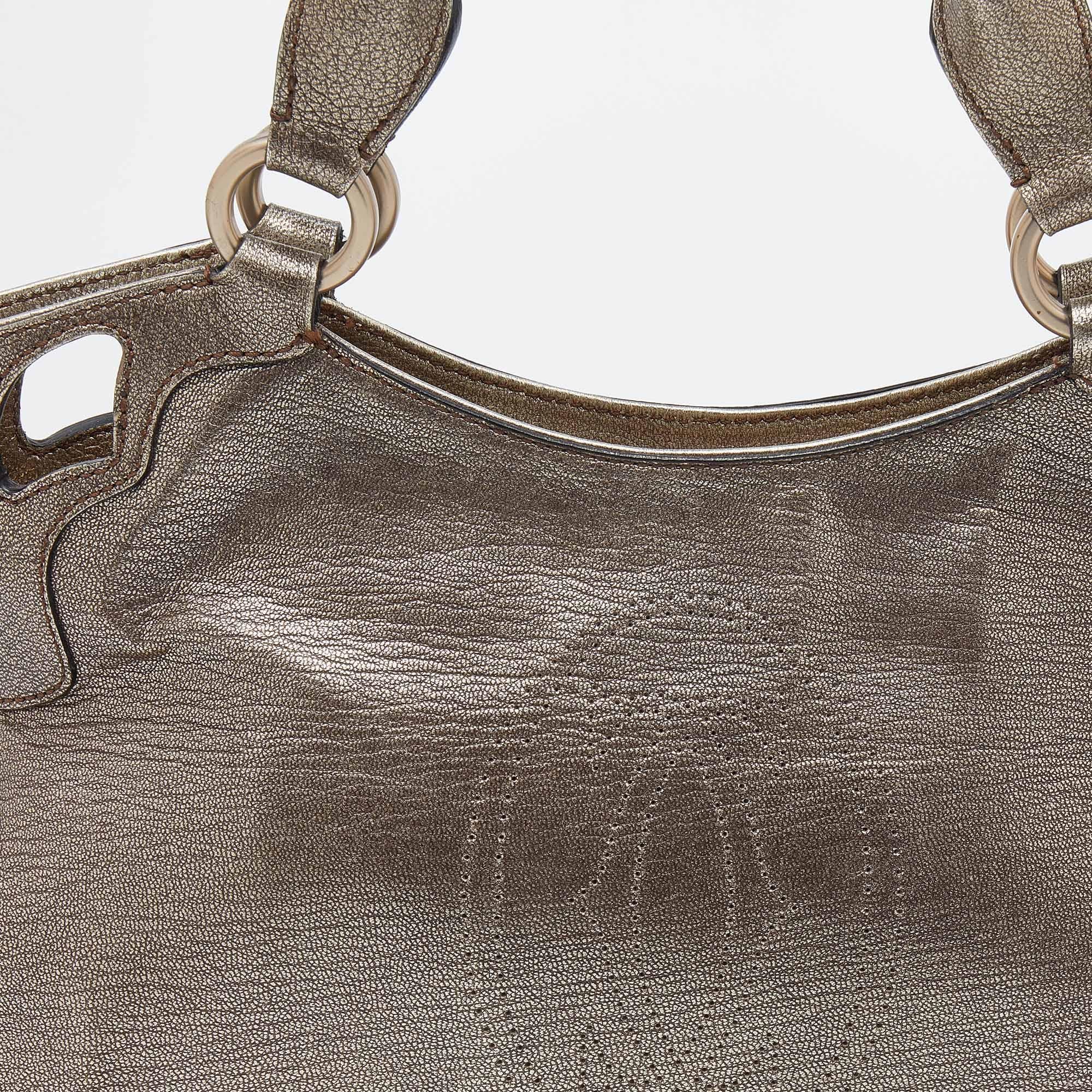 Cartier Metallic Gold Leather Marcello de Cartier Shoulder Bag 3