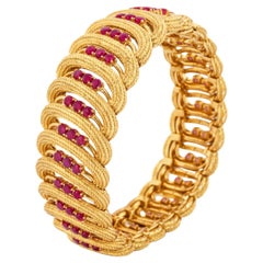 Cartier Mid Century 5.80 Carat Rubies Bracelet Cartier Mid Century 5.80 Carat Rubies Bracelet