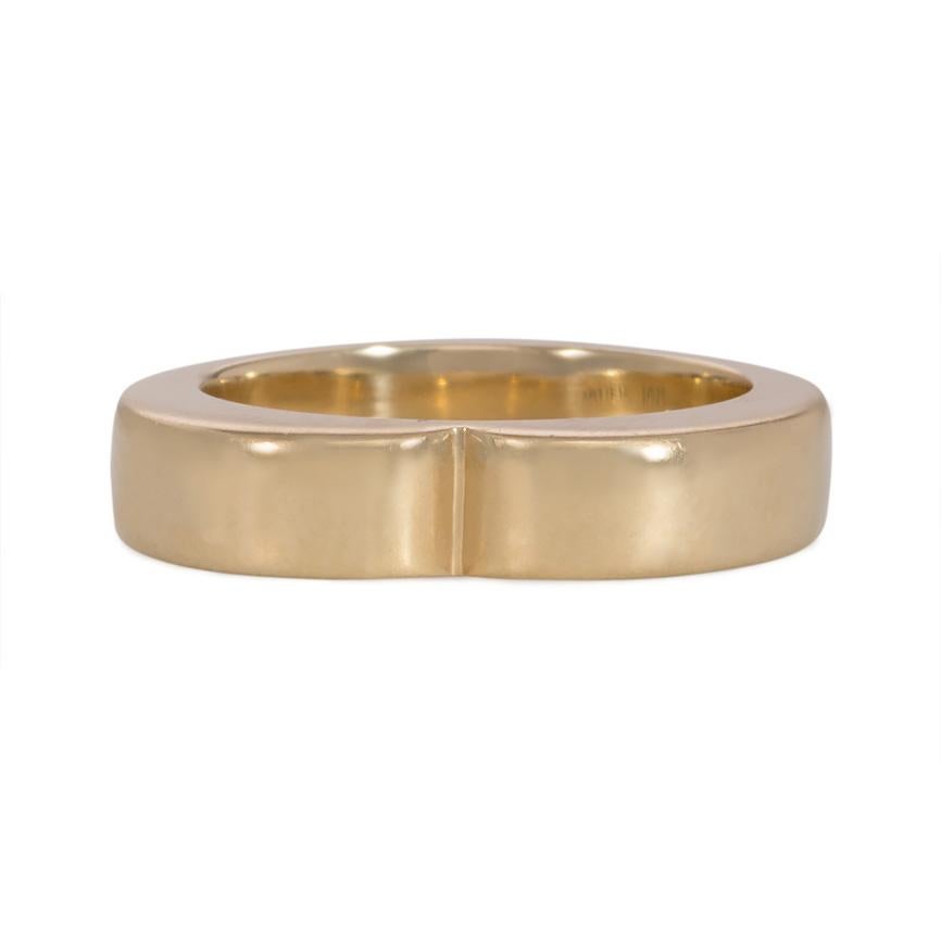 Retro Cartier Midcentury Gold Heart-Shaped Ring