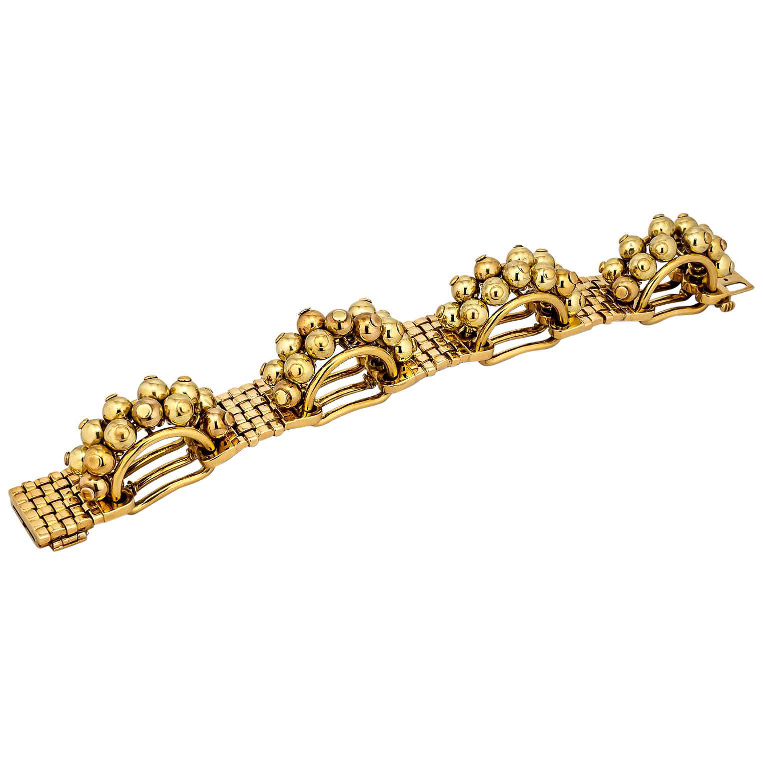 Cartier Midcentury Gold Link Bracelet