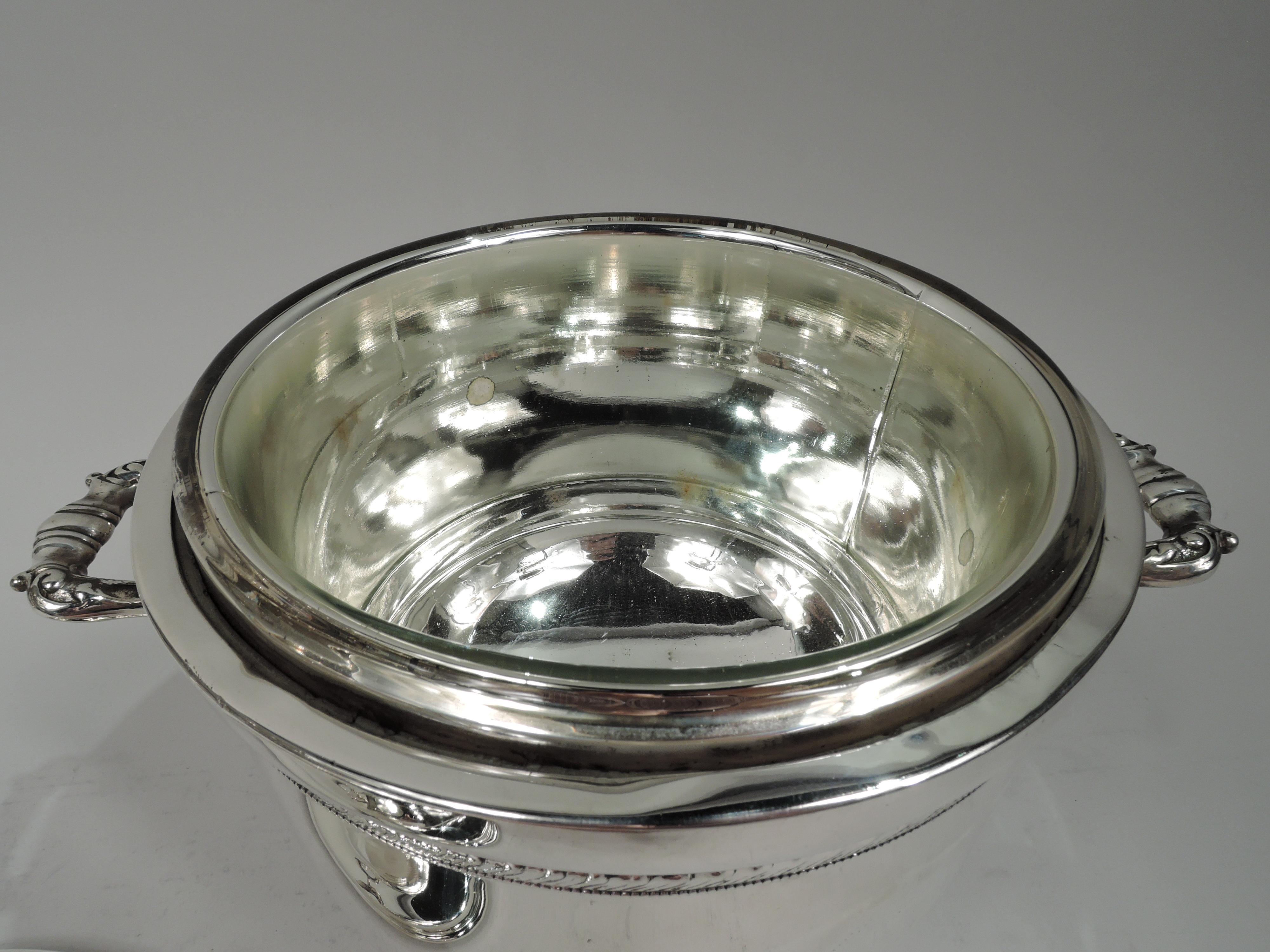 20th Century Cartier Midcentury Georgian Sterling Silver Ice Bucket