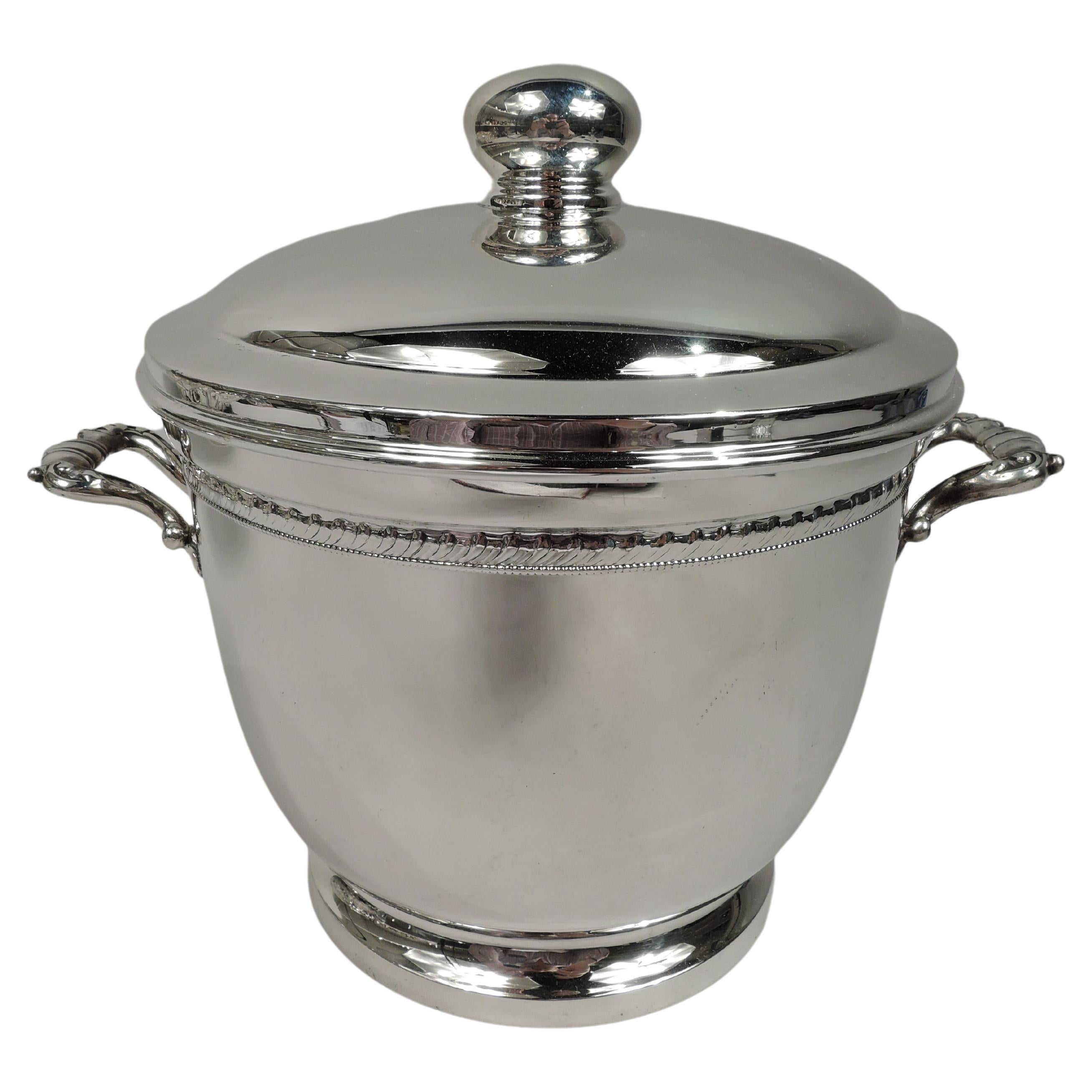 Cartier Midcentury Georgian Sterling Silver Ice Bucket