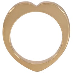 Vintage Cartier Midcentury Gold Heart-Shaped Ring