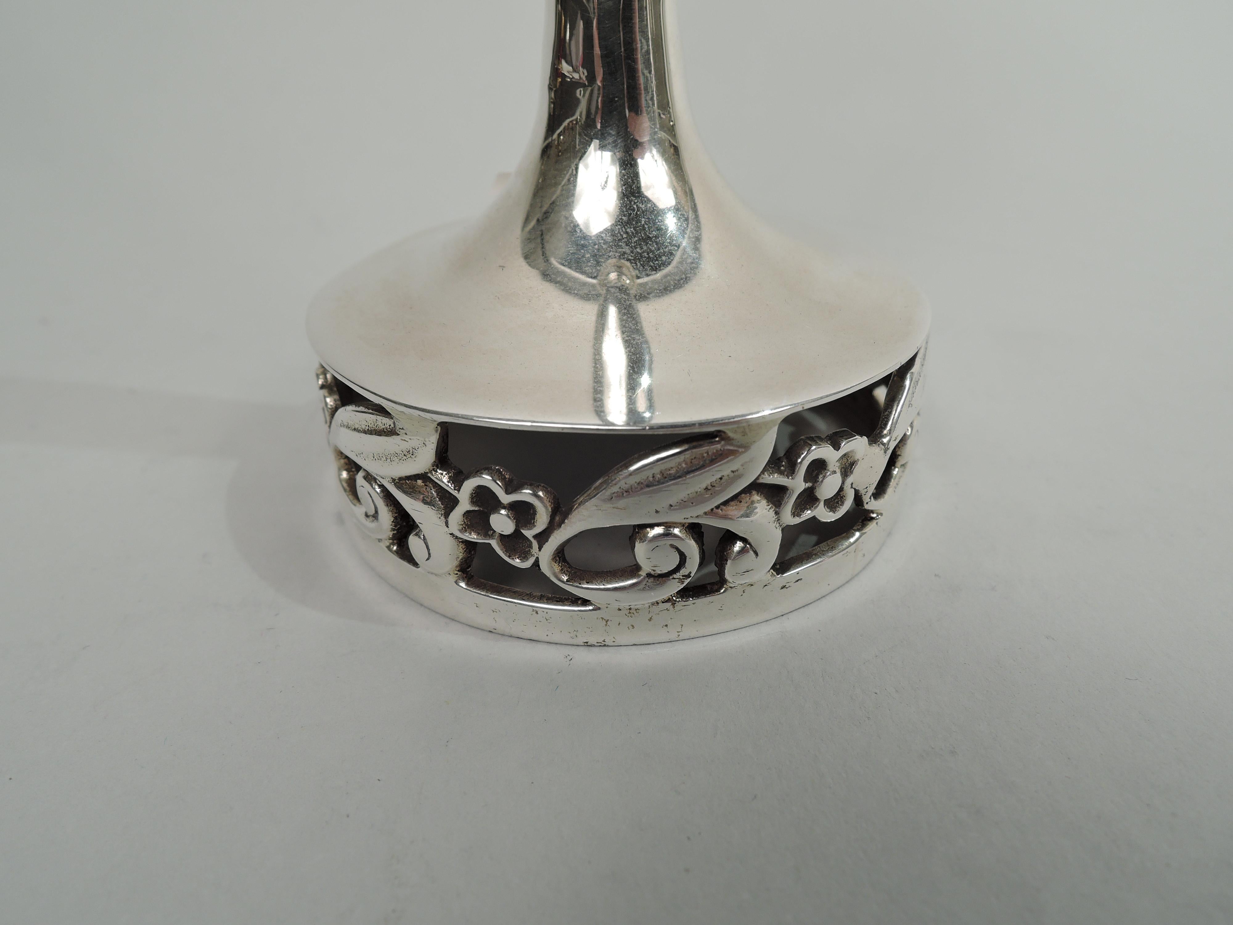 American Cartier Mid-Century Modern Sterling Silver Bud Vase