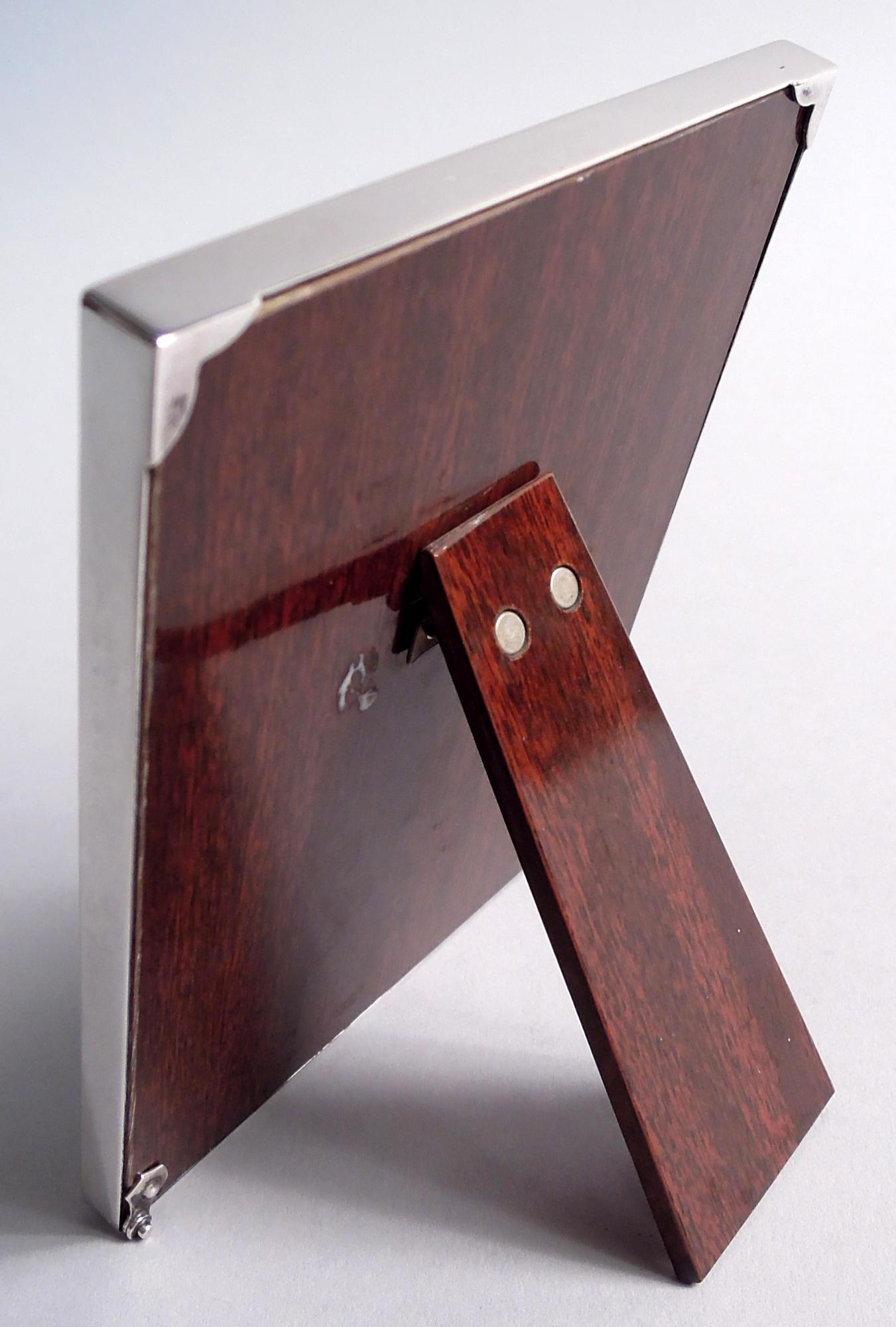 American Cartier Midcentury Modern Sterling Silver Picture Frame For Sale