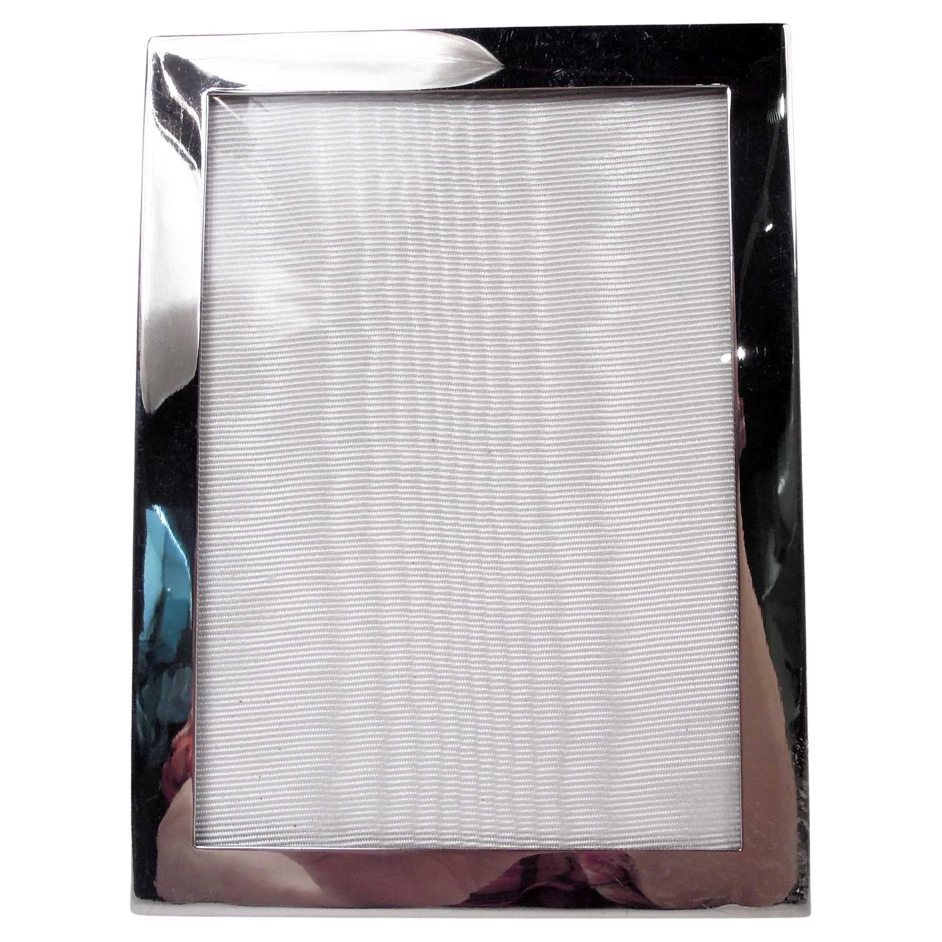 Cartier Midcentury Modern Sterling Silver Picture Frame For Sale