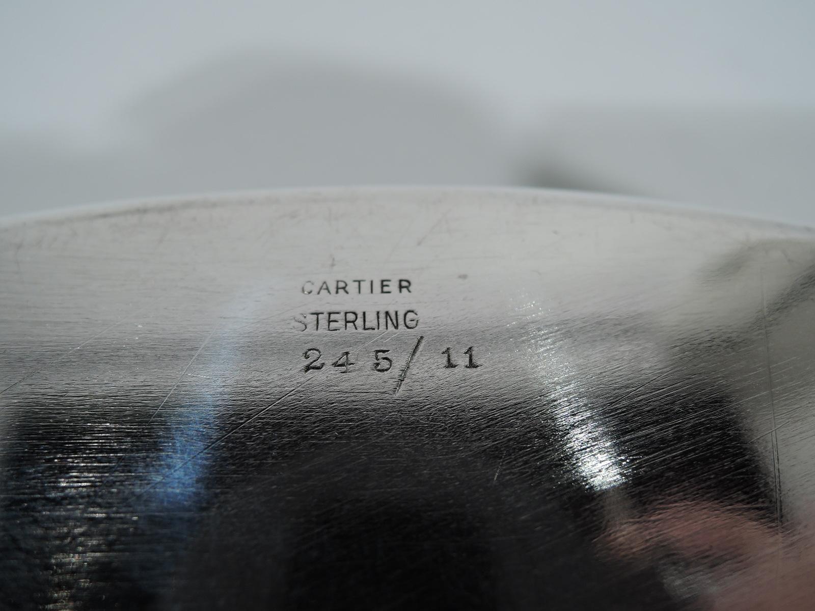 American Cartier Midcentury Modern Sterling Silver Serving Tray