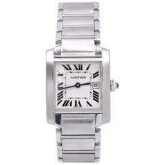 Cartier Midsize Tank Francaise Stainless Steel Watch Ref. 2465