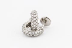 Cartier Mimi Diamond Platinum Hoop Earrings