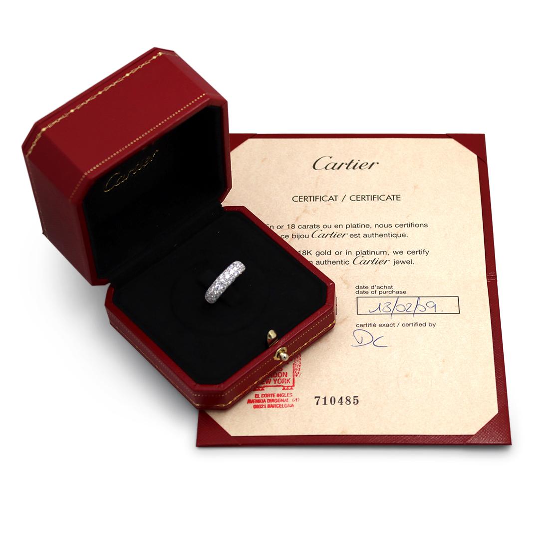 Cartier 'Mimi Star' White Gold Diamond Ring In Excellent Condition In New York, NY
