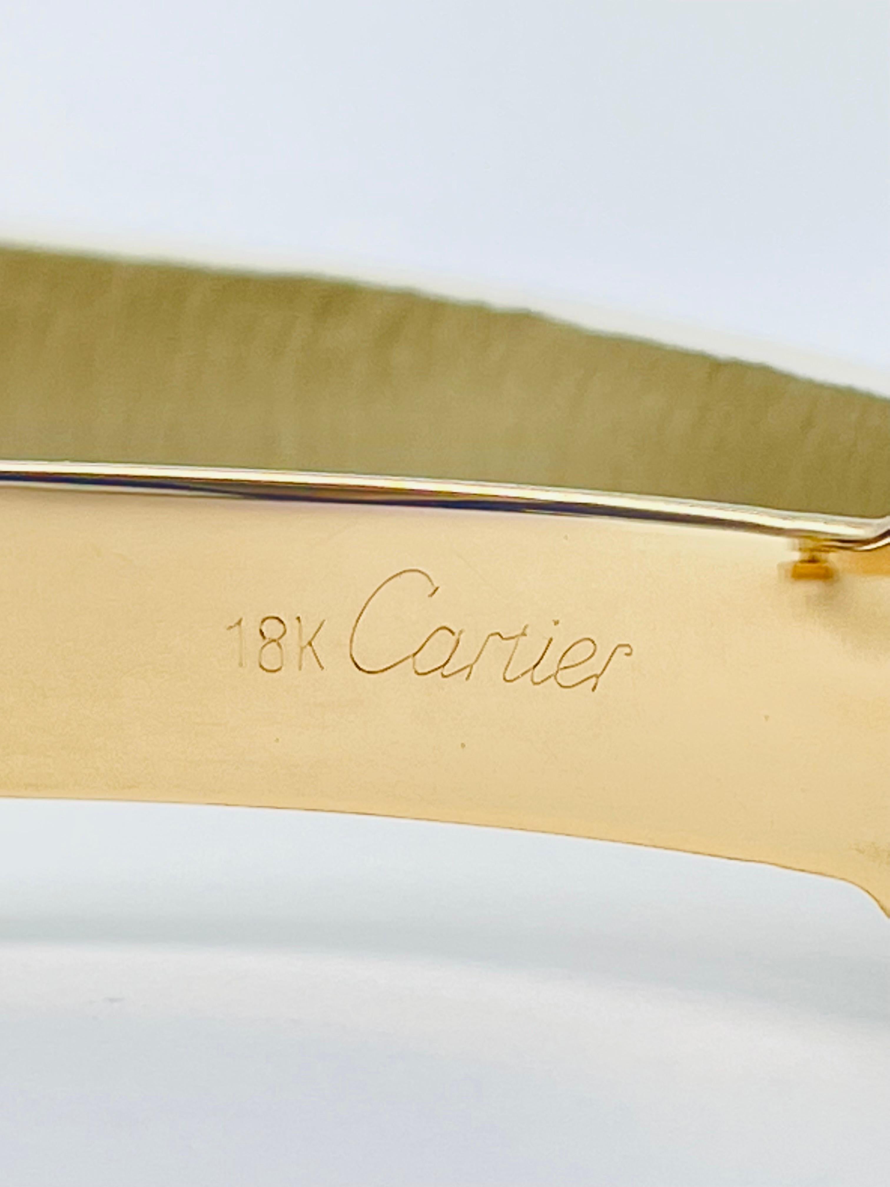 Cartier Mini Baignoire 18k Yellow Gold Leather Strap 3
