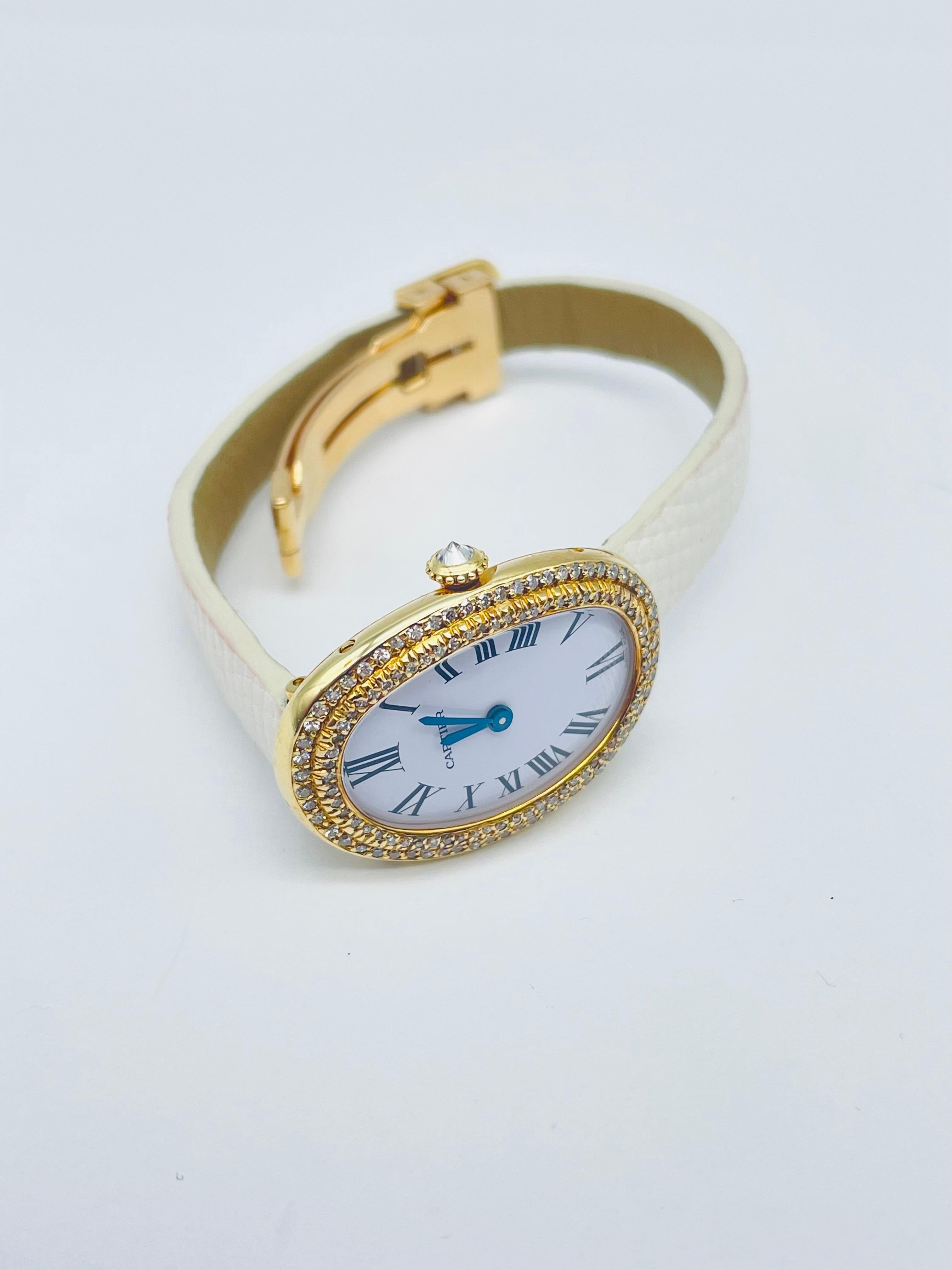 cartier baignoire diamond watch