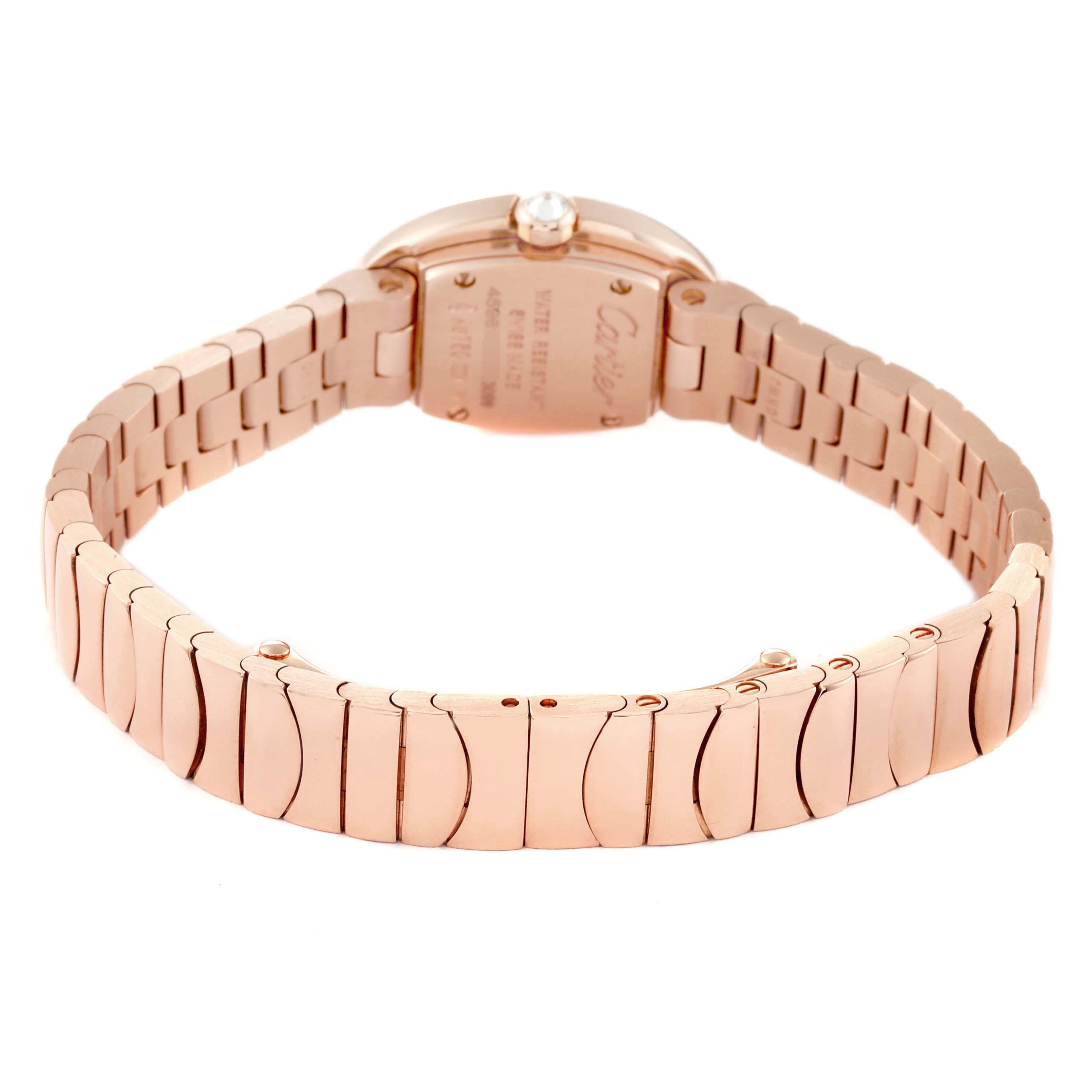  Cartier Montre Mini Baignoire en or rose et diamants pour femmes WB520026 Pour femmes 