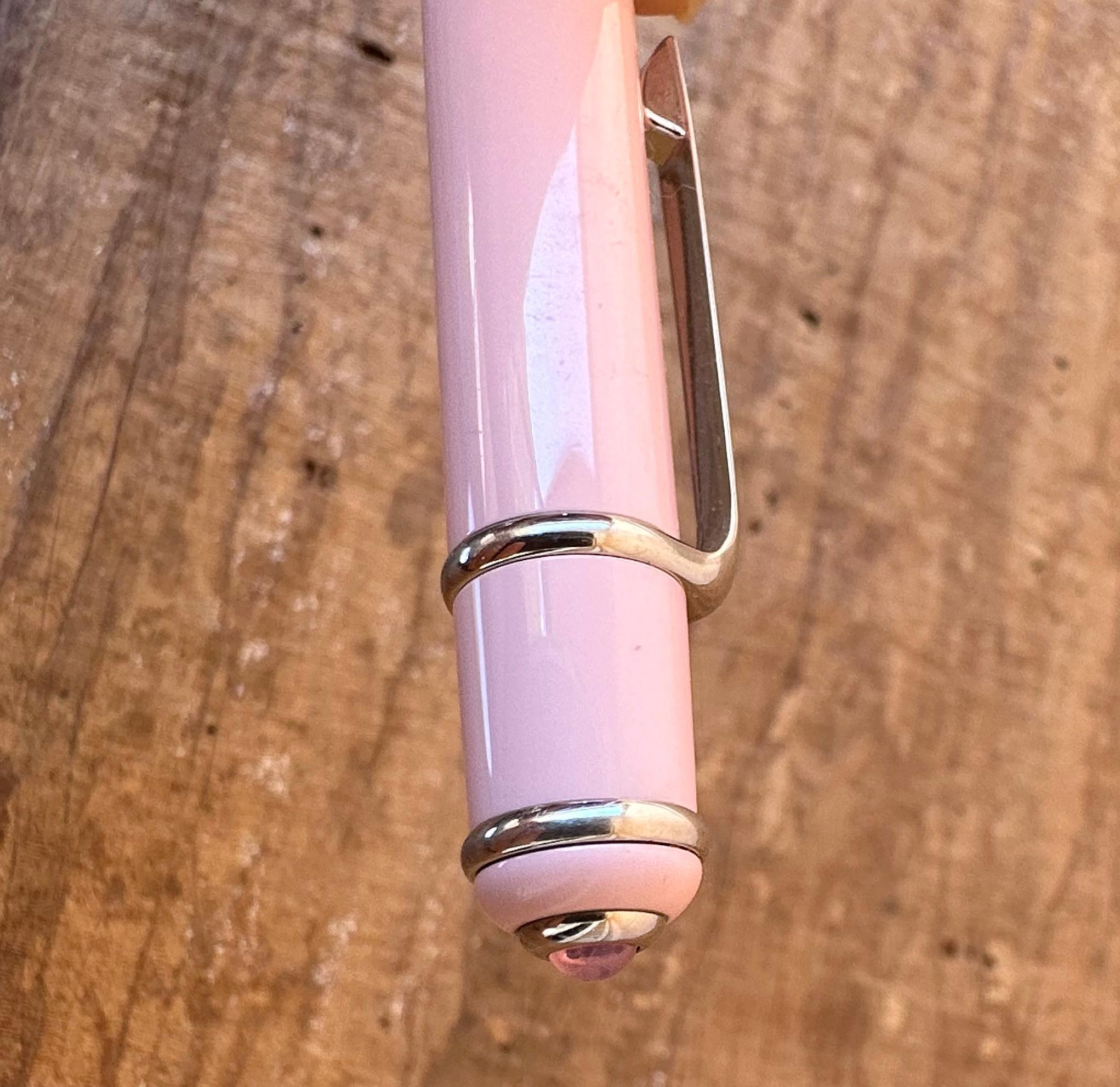  Cartier Mini Diabolo Pink Lacquer Ball Point Pen  5