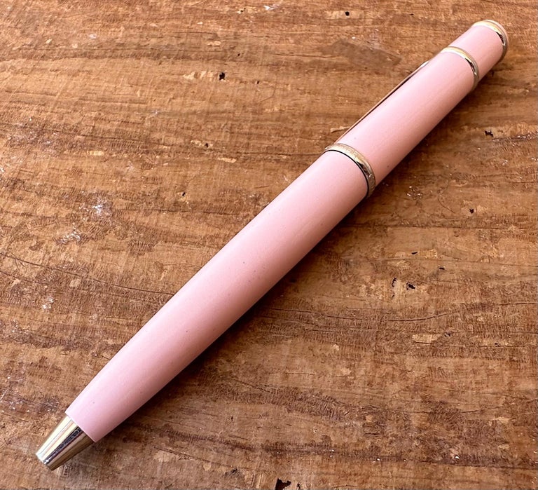 Cartier Mini Diabolo Pink Lacquer Ball Point Pen at 1stDibs