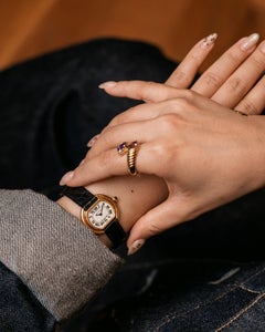 Cartier Mini Ellipse SM 67081 Swiss Dial 18k YG 1970s Hand Winding