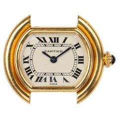 Cartier Mini Ellipse SM 67081 Swiss Dial 18k YG 1970s Hand Winding