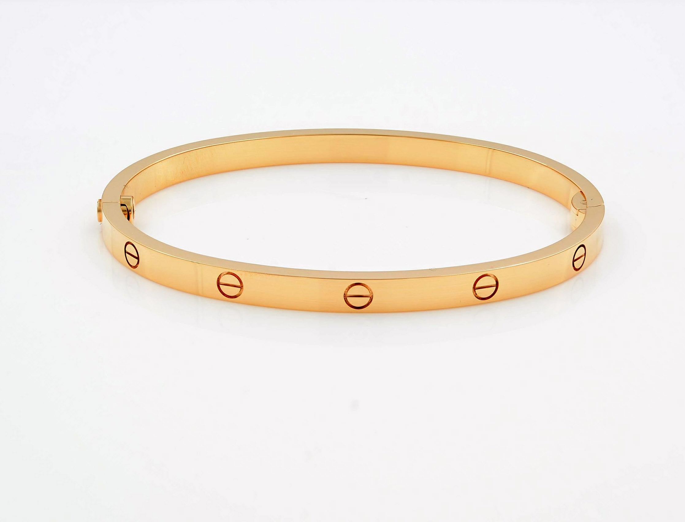 Modern Cartier Mini Love 18 Karat Rose Gold Bracelet