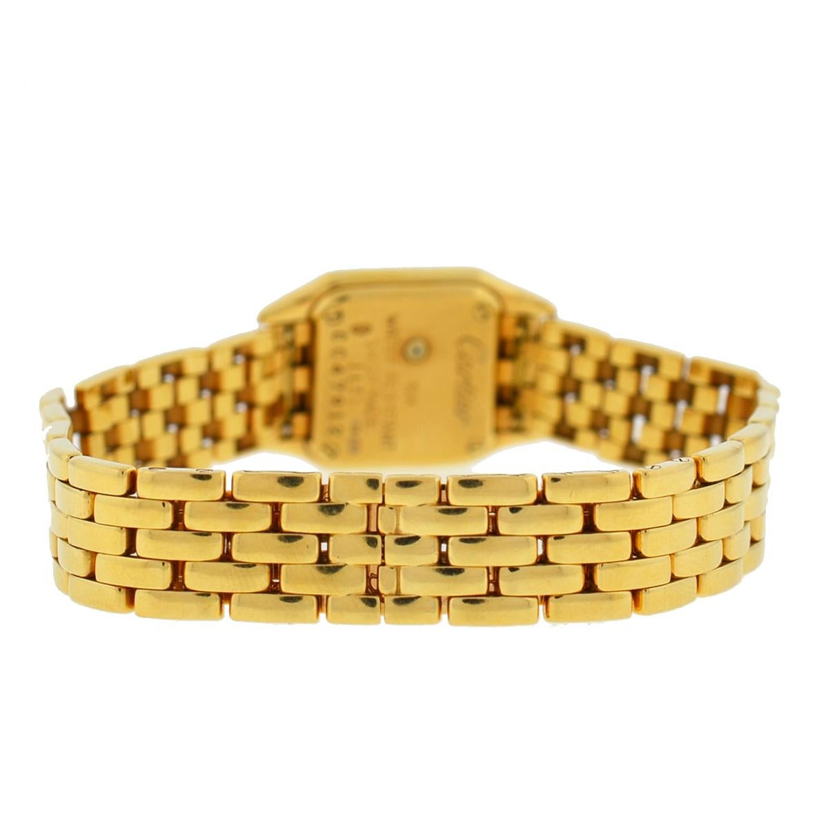 Cartier Mini Panthere Factory Diamonds 18 Karat Yellow Gold 1131 Women's Watch 1