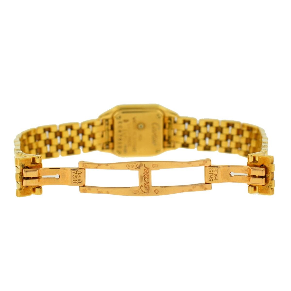 Cartier Mini Panthere Factory Diamonds 18 Karat Yellow Gold 1131 Women's Watch 2
