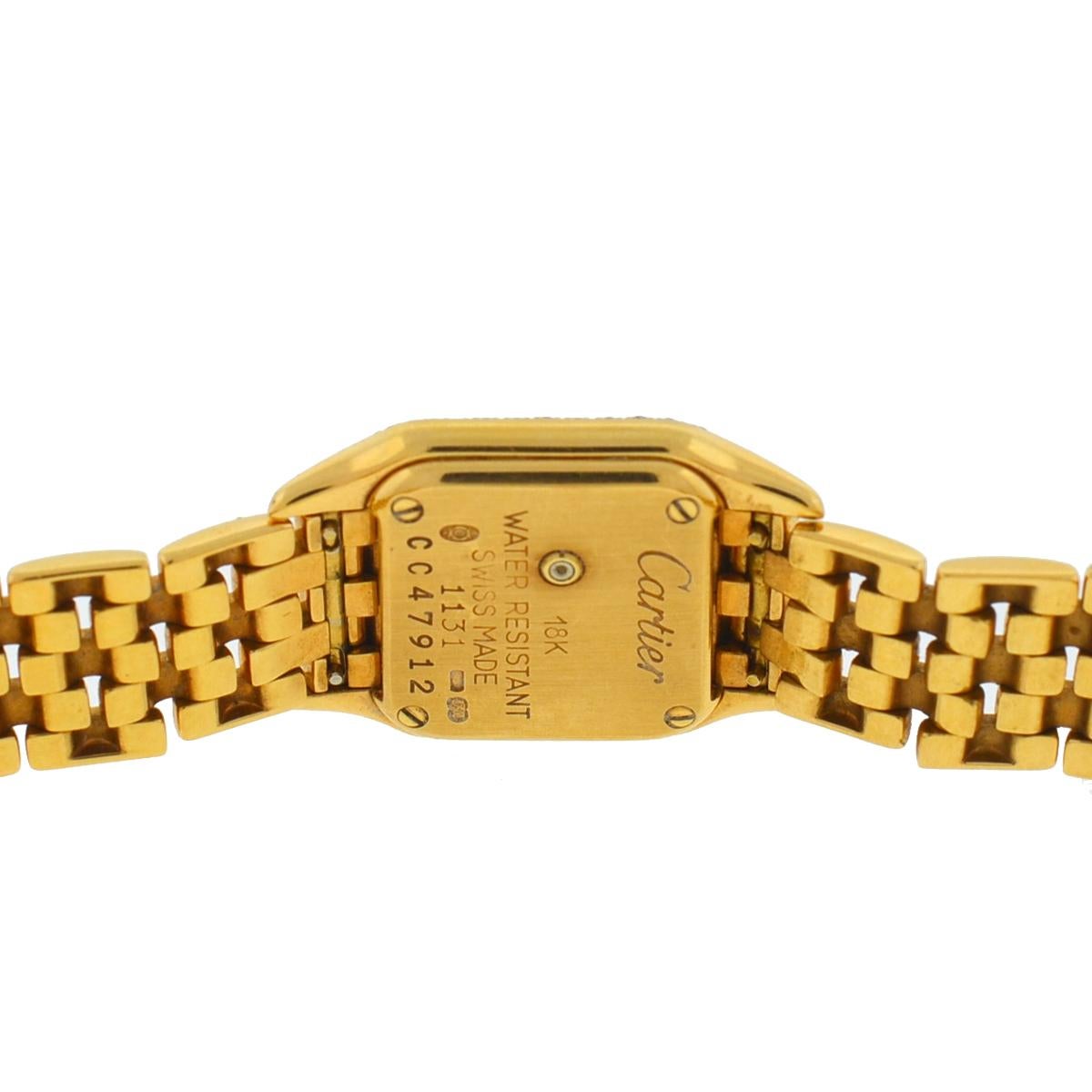 Cartier Mini Panthere Factory Diamonds 18 Karat Yellow Gold 1131 Women's Watch 3