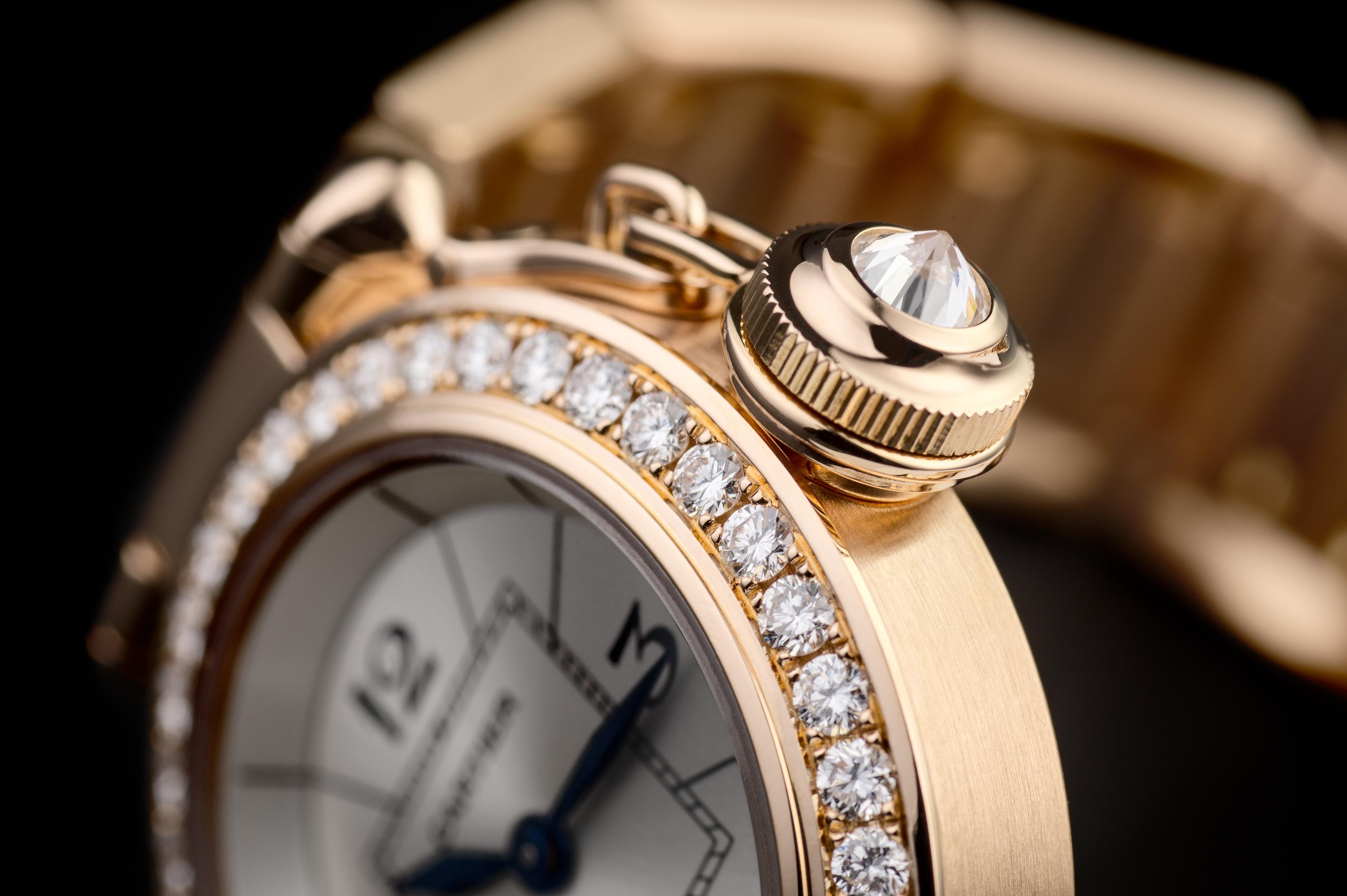 Modern Cartier Mini Pasha 'Diamond Case' For Sale