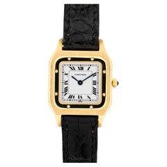 Cartier Mini Santos Dumont 96053 Extra Plate 18k YG 1990s