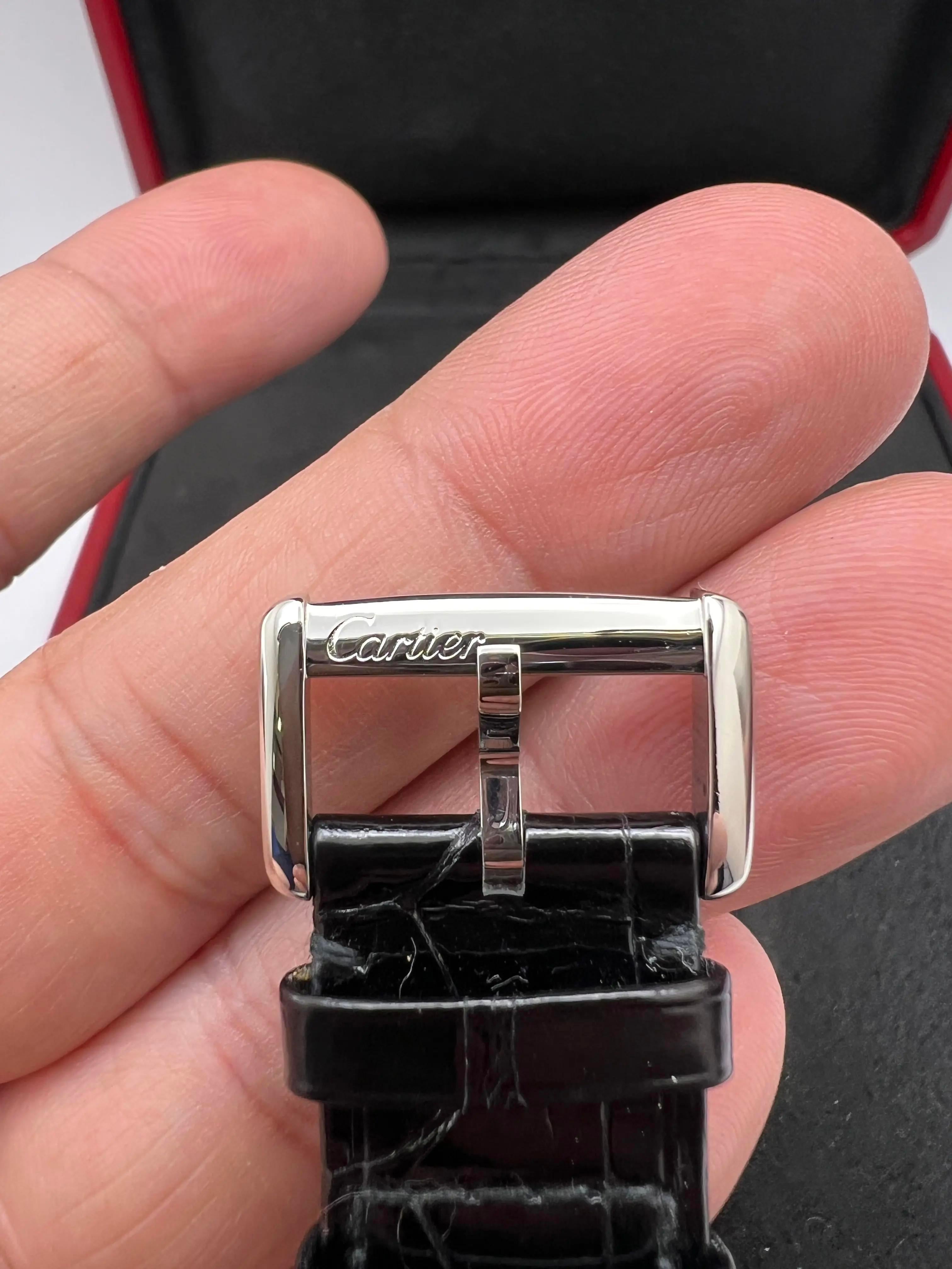 Cartier Mini Tank Divan 31.5mm W6300255 Ivory Dial Box & Papers For Sale 3