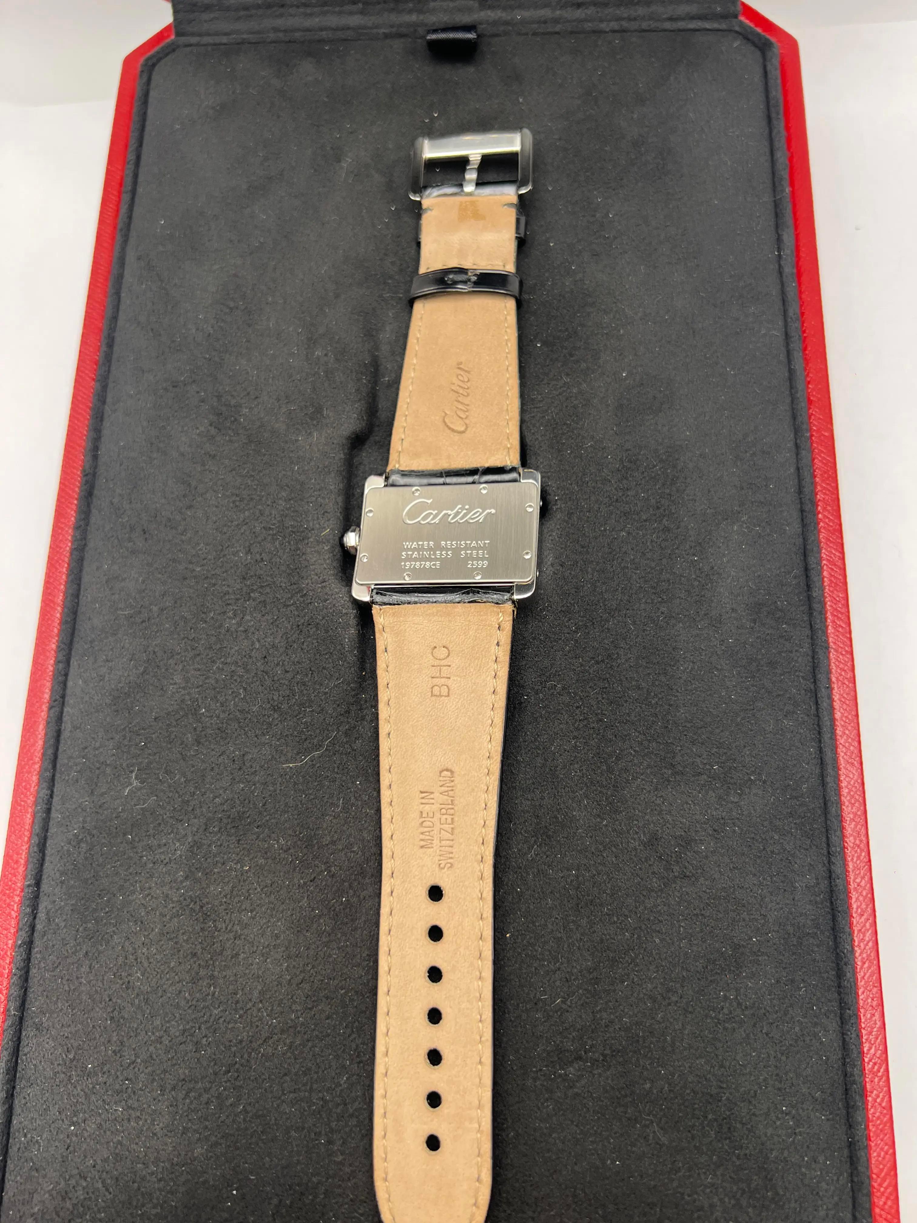 Cartier Mini Tank Divan 31.5mm W6300255 Ivory Dial Box & Papers For Sale 5
