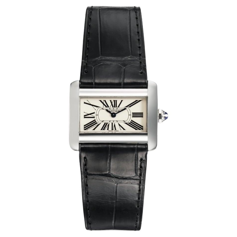 Cartier Mini Tank Divan 31.5mm W6300255 Ivory Dial Box & Papers