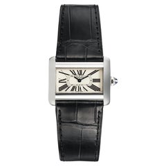 Cartier Mini Tank Divan 31.5mm W6300255 Ivory Dial Box & Papers