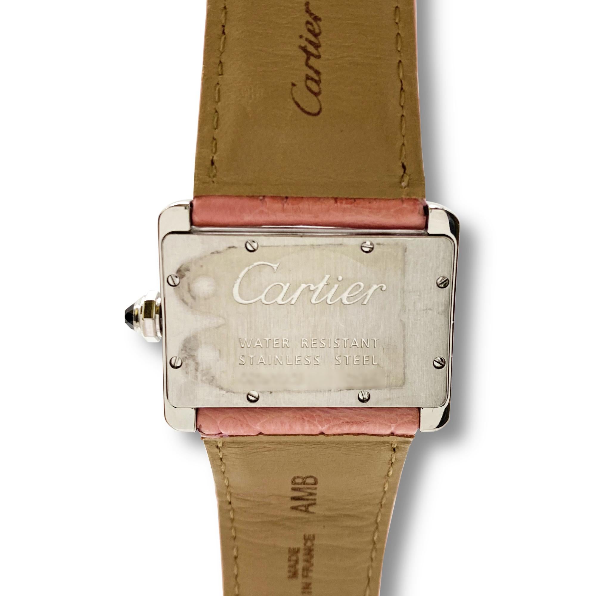 Women's or Men's Cartier Mini Tank Divan Stainless Steel Watch
