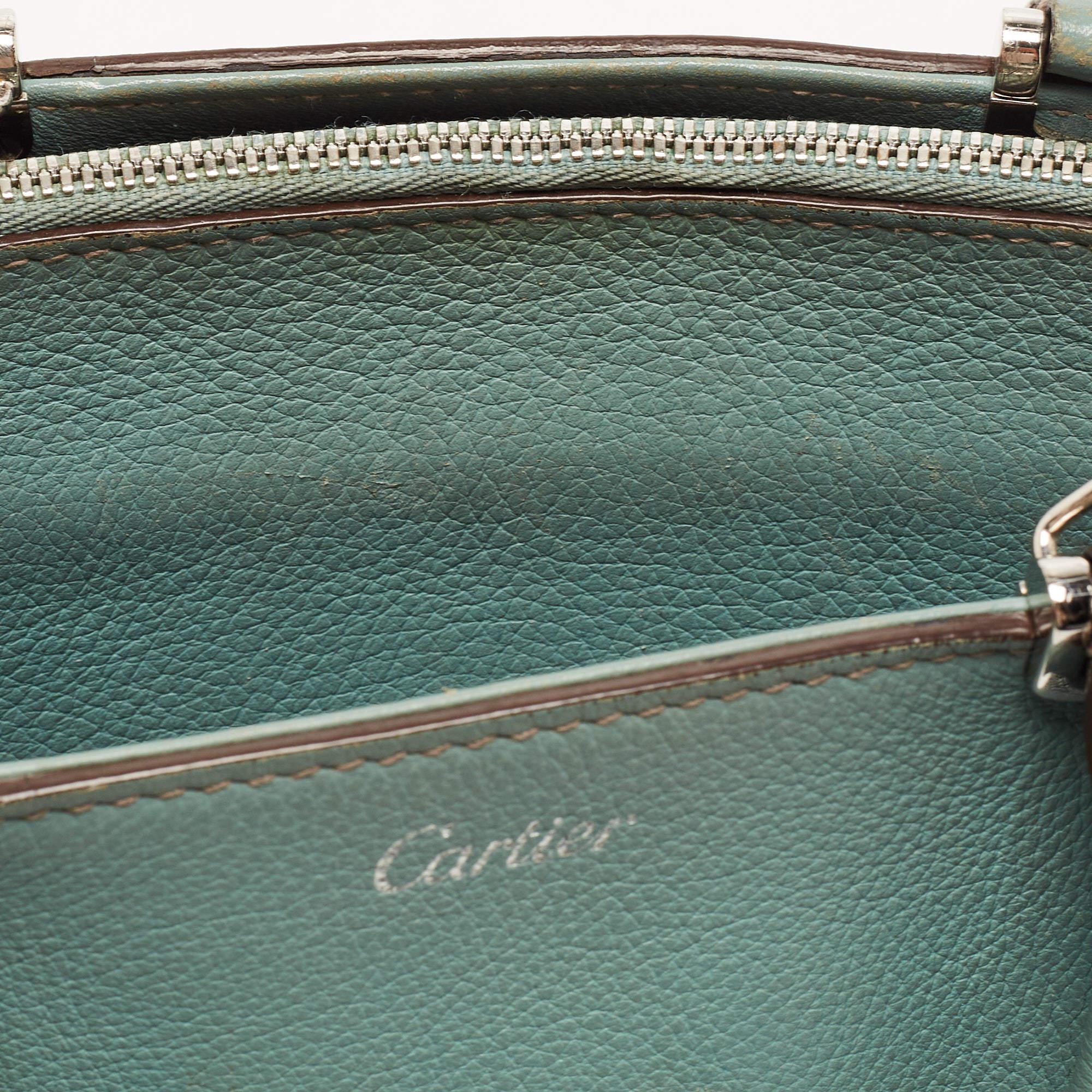 Cartier Mint Green Leather Mini C de Cartier Satchel 9