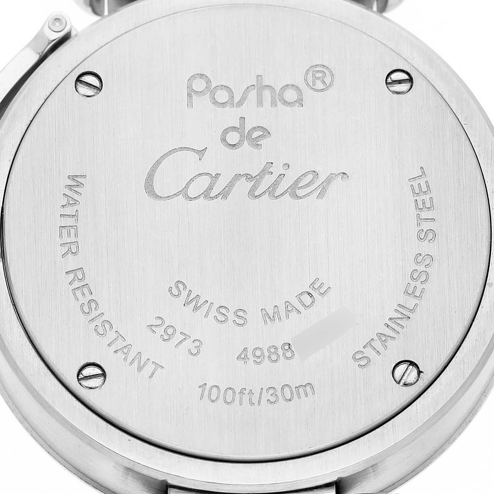 Cartier Miss Pasha Steel Pink Dial Ladies Watch W3140008 2