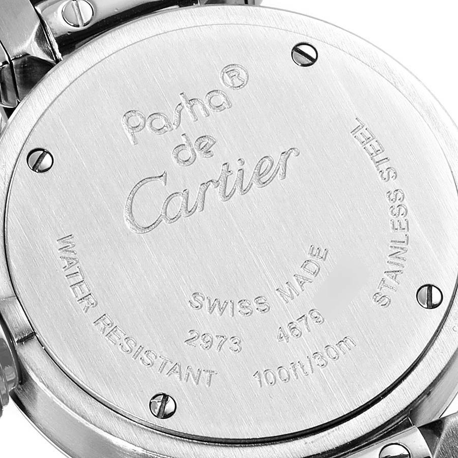 Cartier Miss Pasha Steel Silver Dial Quartz Ladies Watch W3140007 In Excellent Condition In Atlanta, GA