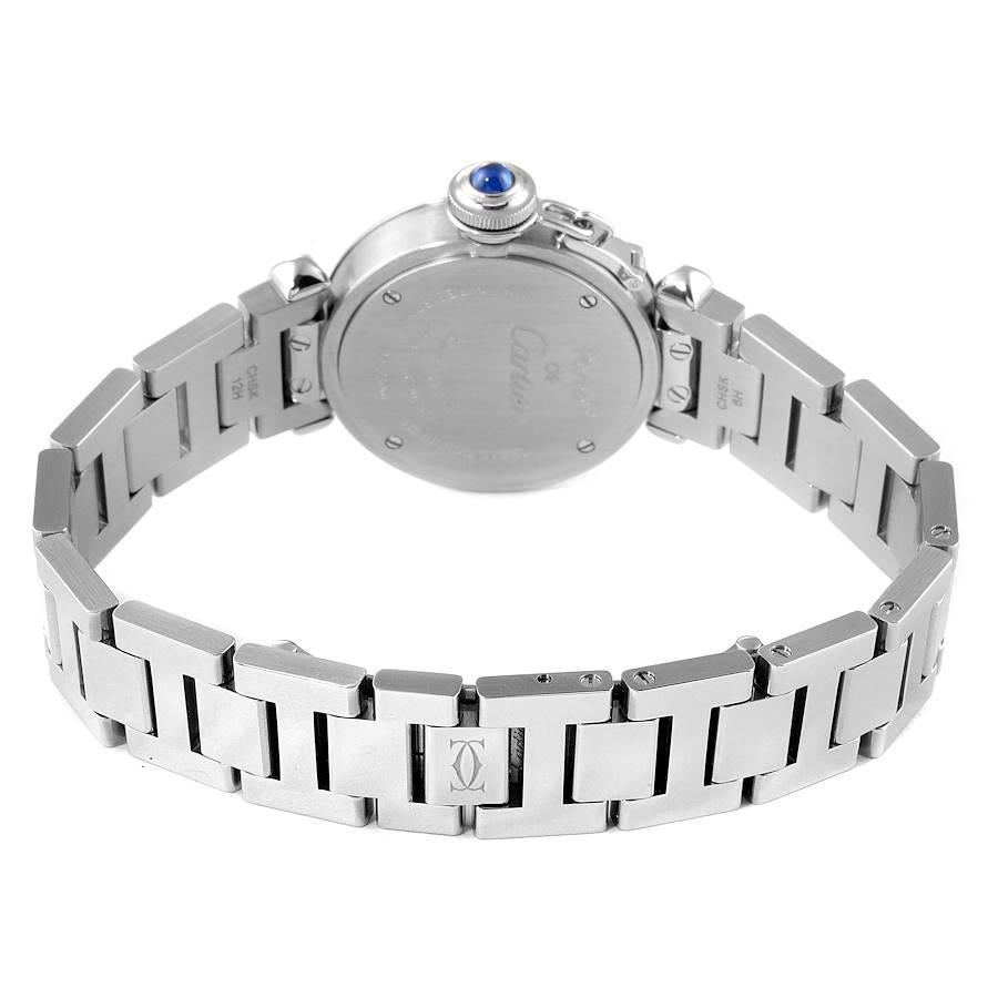 Women's Cartier Miss Pasha Steel Silver Dial Quartz Ladies Watch W3140007