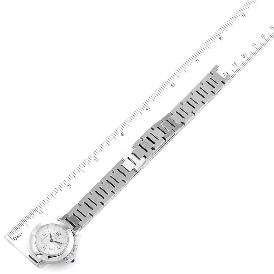 Cartier Miss Pasha Steel Silver Dial Quartz Ladies Watch W3140007 1