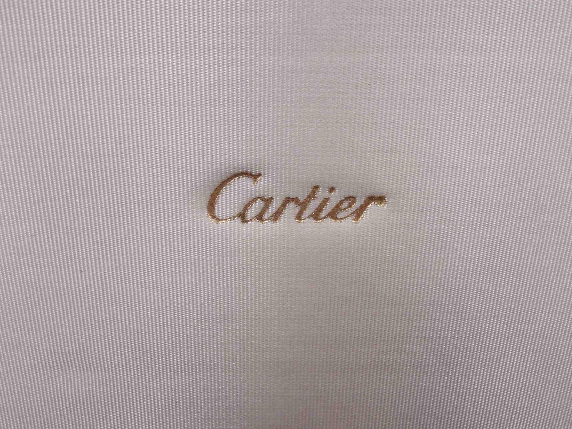 Cartier Modern Classical Sterling Silver Caviar Serving Pair in Original Case For Sale 3