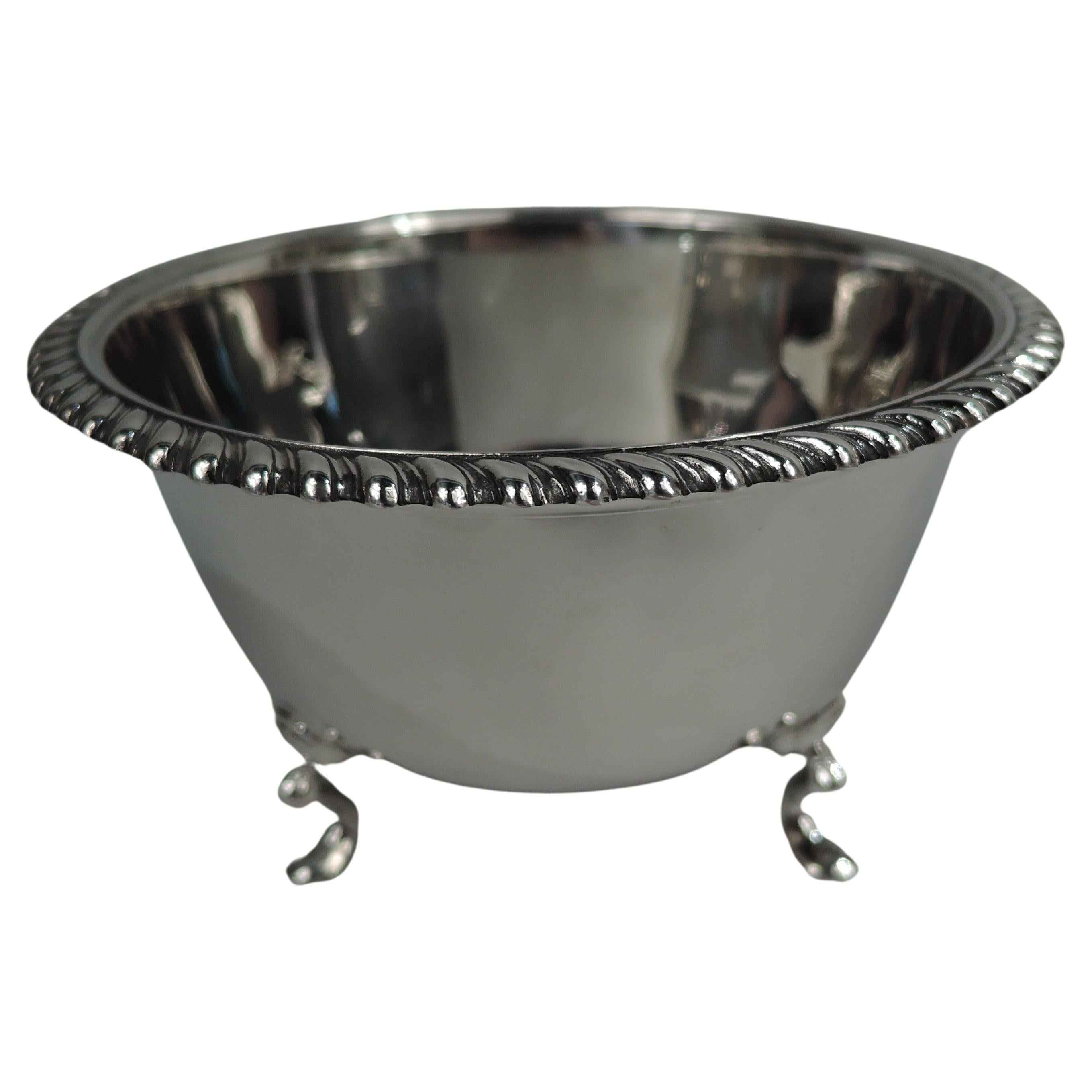Cartier Modern Georgian Sterling Silver Footed Bowl For Sale