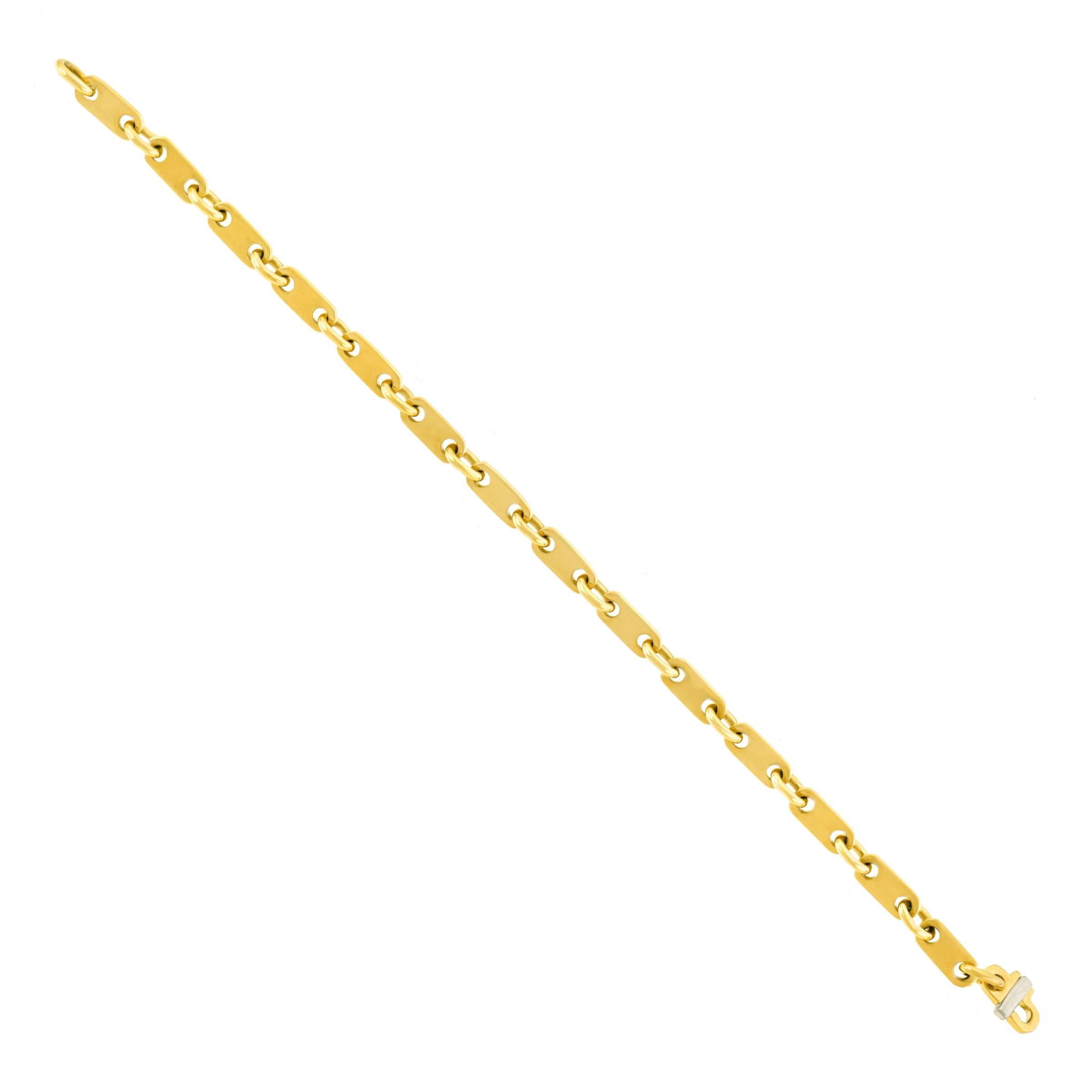 Cartier Modernist Gold Link Bracelet In Excellent Condition In Litchfield, CT