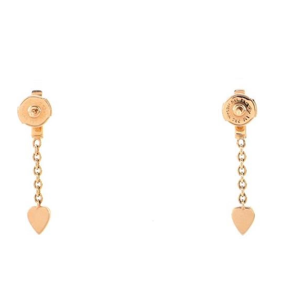 Boucles d'oreilles pendantes en or rose 18k Cartier Mon Amour Bon état - En vente à MIAMI, FL